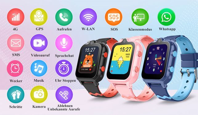 YUEDE Multifunktions Smartwatch für Kinder