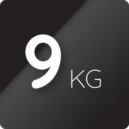 9 kg Fassungsvermögen (Waschen)