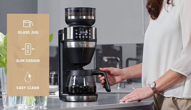 FILKA Kaffeemaschine mit Mahlwerk KA 4850