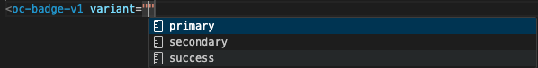 Autocompletion for OTTO component enum values
