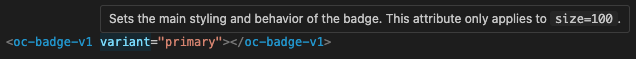 Autocompletion for OTTO component JSDoc