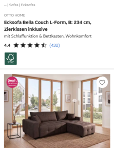 E-Commerce Analytics auf der Produktdetailseite von OTTO.de