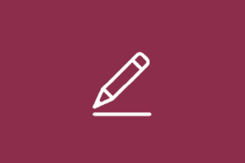 Ein Icon, das einen Stift darstellt. 