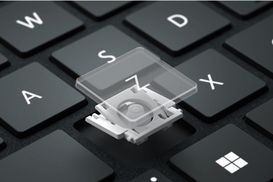 Mit vollständigem Tastensatz