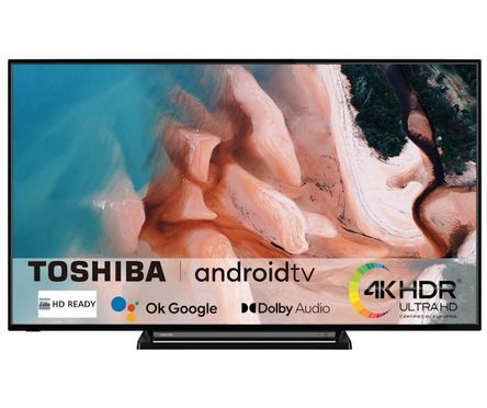 Smart-TV), (164 HbbTV, 65UA3D63DG Android, Netflix, Zoll, TV, LED-Fernseher Ultra Vision HDR cm/65 4K HD, Prime, Dolby TV, Android Toshiba Amazon Smart