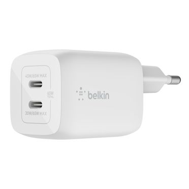 USB-C-GaN-Ladegerät mit zwei Anschlüssen und PPS (65 W)