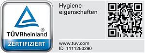 Hygienisch geprüft und TÜV zertifiziert