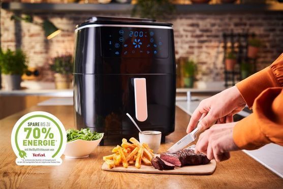 Tefal Heißluftfritteuse FW2018 Easy Fry Grill & Steam, 1700 W, Grill +  Dampfgarer, 7 automatische Programme, 6,5 Liter, Timer