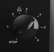 Drehbarer Auswahlknopf für einfaches Toasten