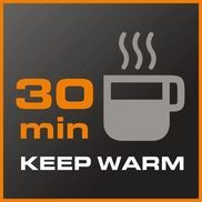 30-Minuten-Warmhaltefunktion