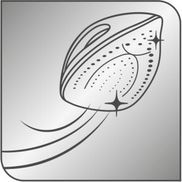 Keramik-Bügelsohle für einfaches Gleiten.