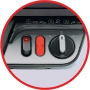 Regelbarer Thermostat und Temperaturkontrollleuchte