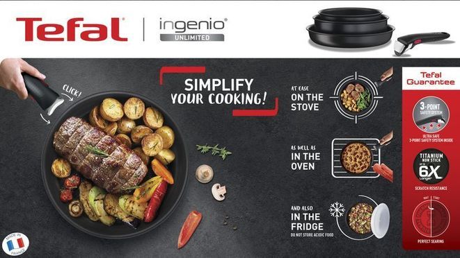 Ingenio Unlimited 3-teiliges Pfannen-Set L76389