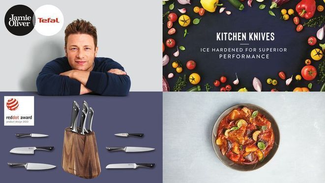 Jamie Oliver by Tefal Messer-Set 4 tlg. K267S4