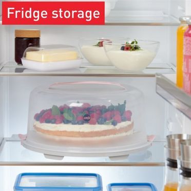 PREP & BAKE Kuchenaufbewahrungsbox rund rosa 34cm K32684