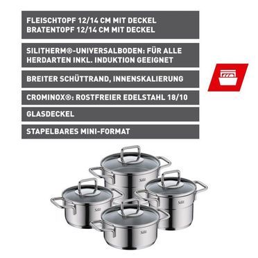 Silit Extra Cook Mini Topf Set 4 teilig