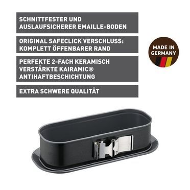 KAISER La Forme Plus Königskuchen Springform mit SafeClick, 30 x 11 cm