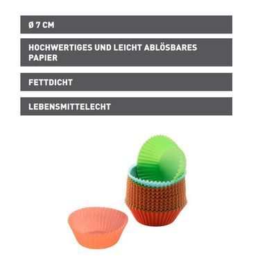 KAISER Inspiration Muffin-Papierbackförmchen, bunt, 150 Stück