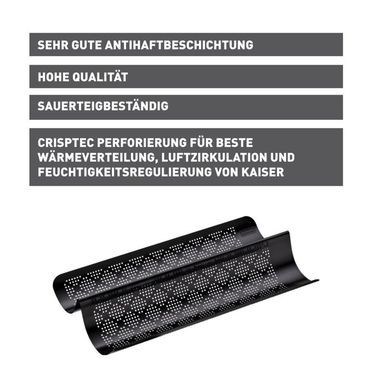 KAISER Inspiration Baguette-Backform, perforiert, 40 x 20 cm