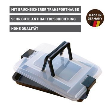 KAISER Inspiration Brat- und Backform mit Transporthaube, 42 x 29 cm