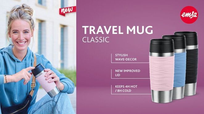 Travel Mug Classic Wave 0,36 L schwarz N20212