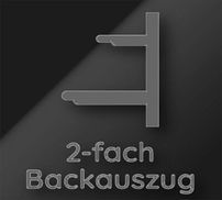 Backauszug - Komfort auf 2 Ebenen