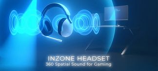 Sony INZONE H5 Gaming-Headset (Rauschunterdrückung, Bluetooth, 360  SpatialSound, 28Std Akkulaufzeit, geringe Latenz, Mic mit AI)