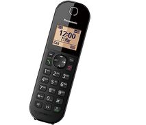 Panasonic KX-TGC420GB Schnurloses DECT-Telefon (Anrufbeantworter,  Weckfunktion, Rufsperre, Telefonbuch), Wecker mit Wochentageinstellung und  Schlummerfunktion