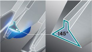 Hochpräziser 45° Schliff