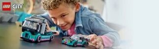 Spielzeug LEGO® Autotransporter mit Rennwagen