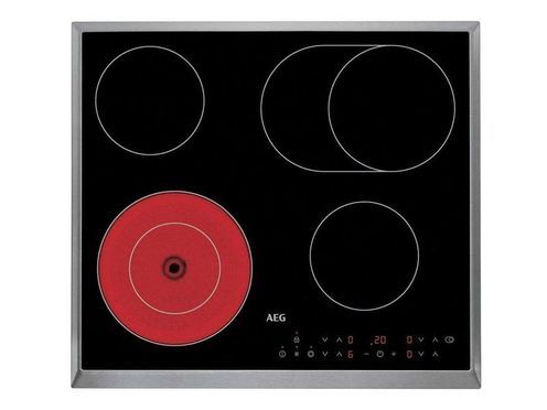 AEG HK634060XB Autarkes Kochfeld / Strahlenbeheizt 3000 Radiant Hob / / 60 cm / Edelstahlrahmen