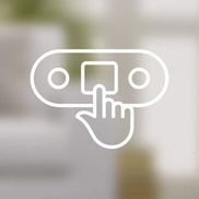 Display with soft-touch buttons