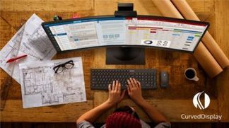 Geschwungenes Monitordesign für ein intensives Erlebnis