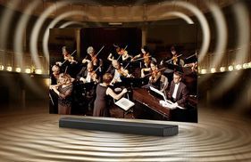 Soundbar und TV in perfekter Harmonie
