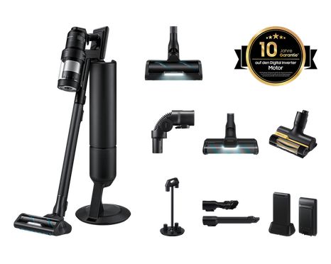 Bespoke AI Jet Ultra Akku+ CompleteClean, 1050 W Motorleistung, Satin Black