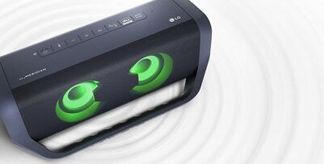 LG PN7 2.0 Bluetooth-Lautsprecher (Bluetooth), Bluetooth und  Audio-/AUX-Eingang (3,5mm Klinke)