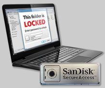 SanDisk SecureAccess™-Software schützt Ihre Privatsphäre