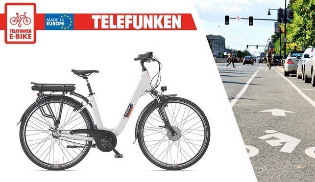 Telefunken City Pedelec RC835 - Electric bicycle with low step-through frame