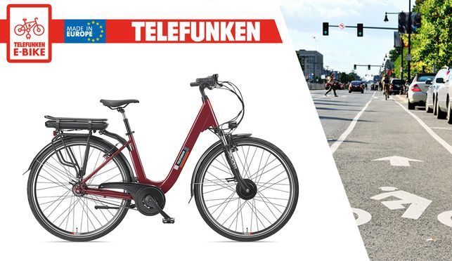 Telefunken City Pedelec RC845 - Electric bicycle with low step-through frame
