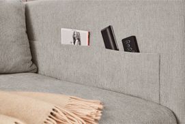 Jockenhöfer Gruppe Big-Sofa Streamer, versenkbarer TV-Lift inkl.  Fernbedienung, rechts oder links montierbar