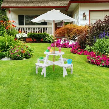 Relaxdays Garten-Kindermöbel für Picknick und mehr