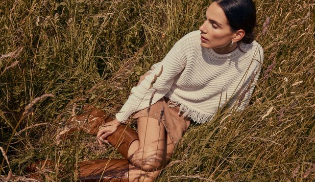 Zero Damen Pullover Zero Damen Strickpullover - Figurbetont Mit Transparenten Ärmeln Zero Pullover