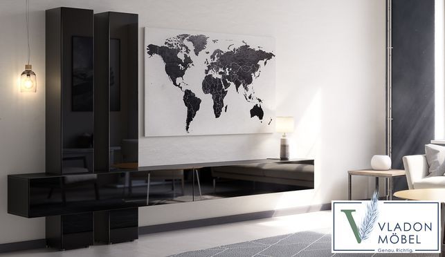 Wohnwand Moja in vielen verschiedenen Farbkombinationen