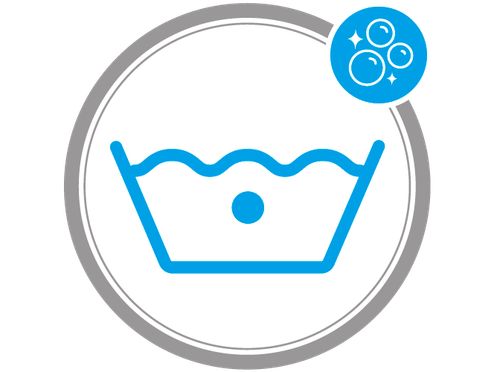 Washable - Maschinenwaschbar bei schonendem Waschprogramm