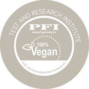 Zertifiziert als 100 % vegan