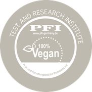 Zertifiziert als 100 % vegan