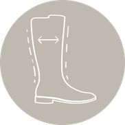 Perfekter Sitz an der Wade