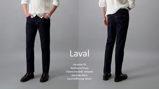 Klassischer Look: Laval Straight Fit Jeans