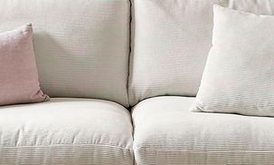 Home affaire Big-Sofa Enisa, bequeme, weiß, Bezug Cord