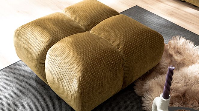 Cozy Bubble - Luxus-Hocker mit Steppung & Top-Komfort